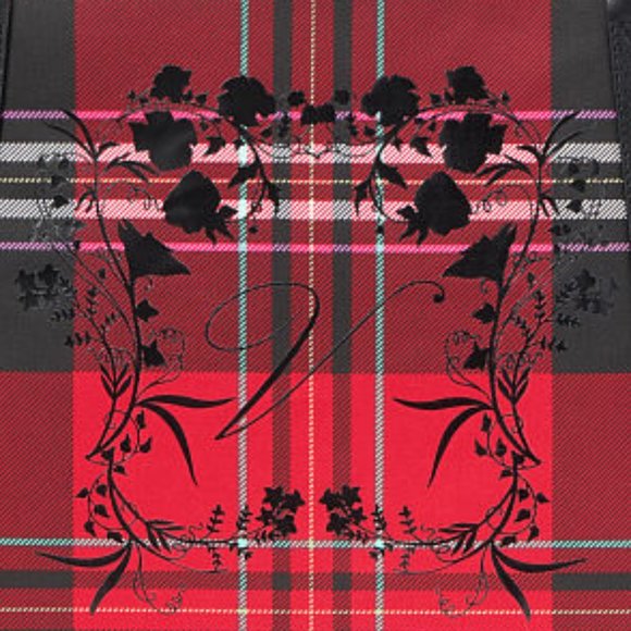 VS Plaid Tote Brand New! Red & Black Perfect Christmas Present! Gift NWT - Picture 5 of 16